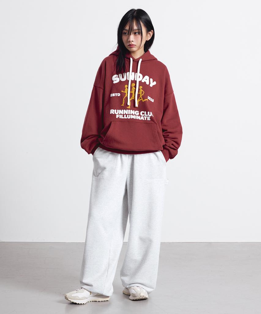 Running Club Hoodie-Brown