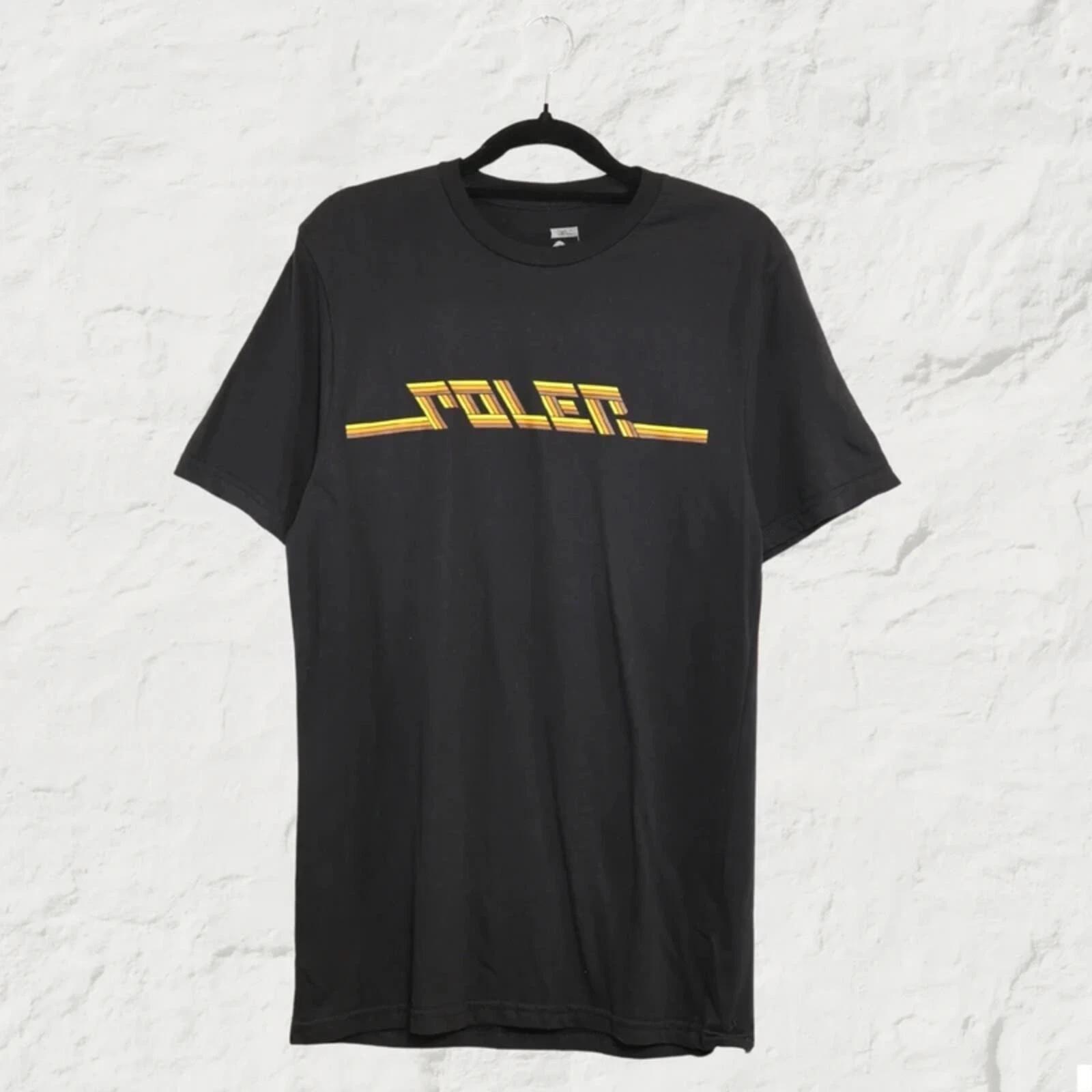 Poler Retro Stripe Logo T-Shirt – Black – Size S – Streetwear XL