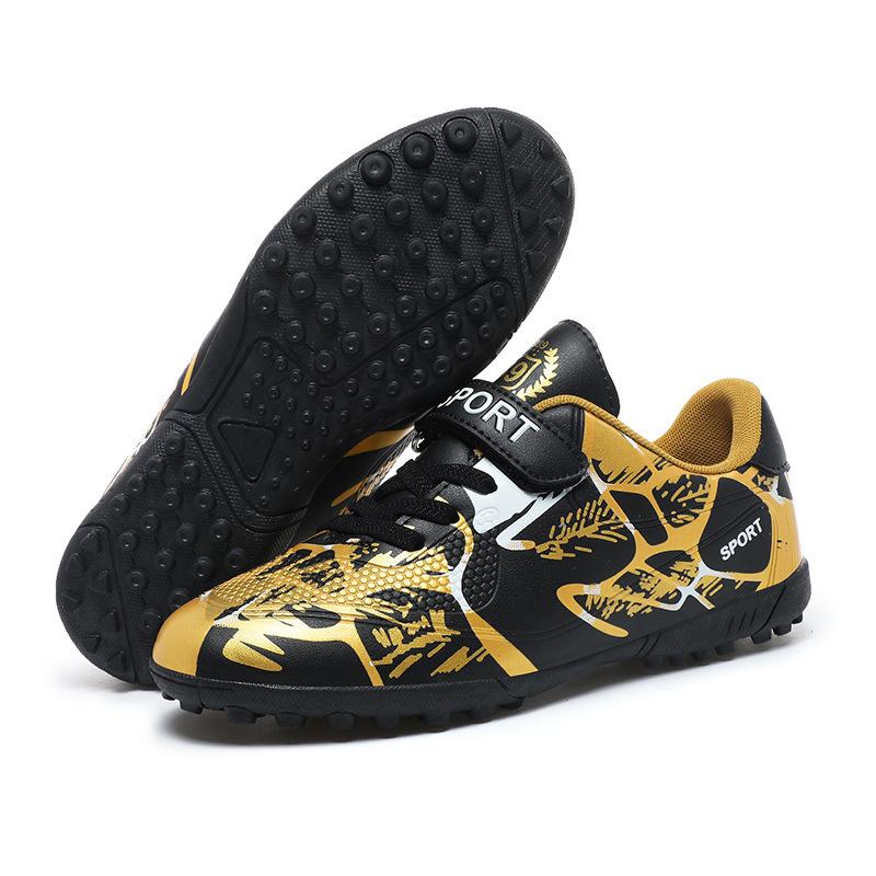 New 218 children's Velcro football shoes men's TF broken nails primary school girls' adolescents AG long nails big children's shoes