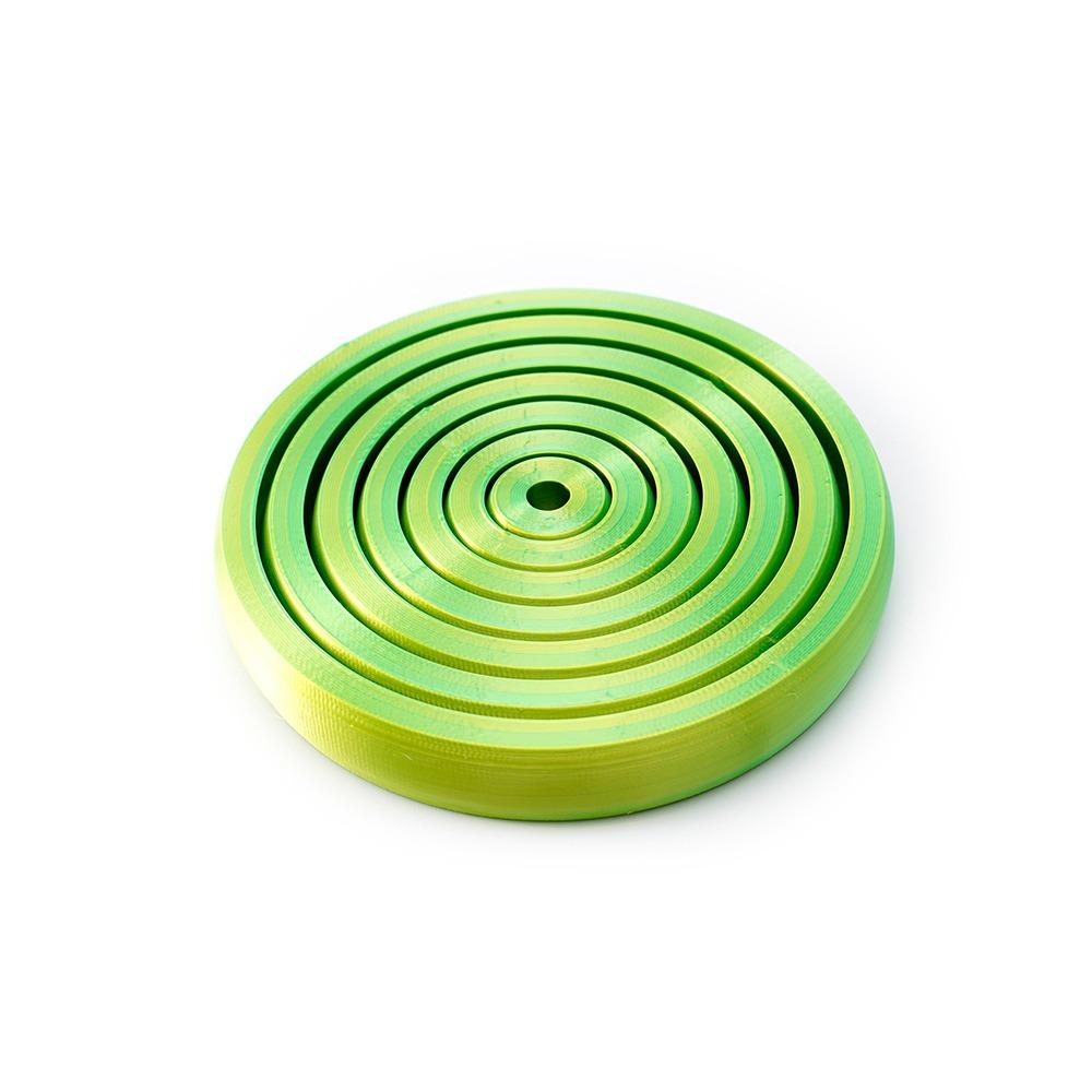 

AntiAnxiety Round Rotating Toy Portable Decompression Toy Spirals Sensory Toy Birthday Gift зелёный
