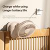 Multi functional portable clip fan, high wind power USB charging adjustable oscillating circulating fan, office desktop fan.