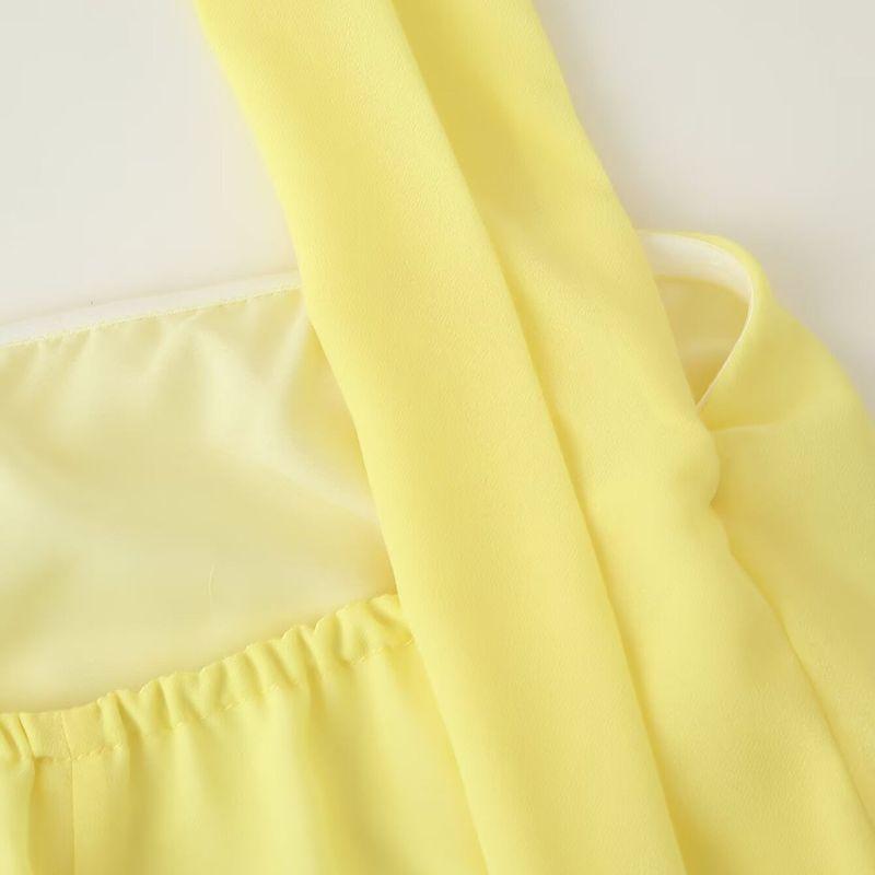 Kaslead New Women clothes Western Style Fashion Temperament Simple Scarf Collar Tube Top Chiffon Dress