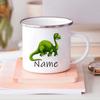 Benutzerdefinierte Dinosaurier mit Namen Kaffeetasse personalisierte Kinder Tasse Geburtstag Party Gefälligkeiten für Kinder Kinder Weihnachten Valentinstag Geschenk