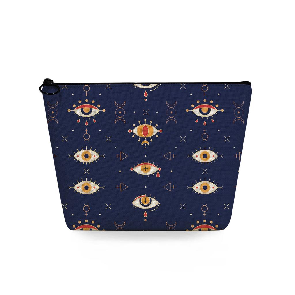 Women Featured Eyes Print Cosmetic Bag Toiletries Organize Travel Storage Case 6769