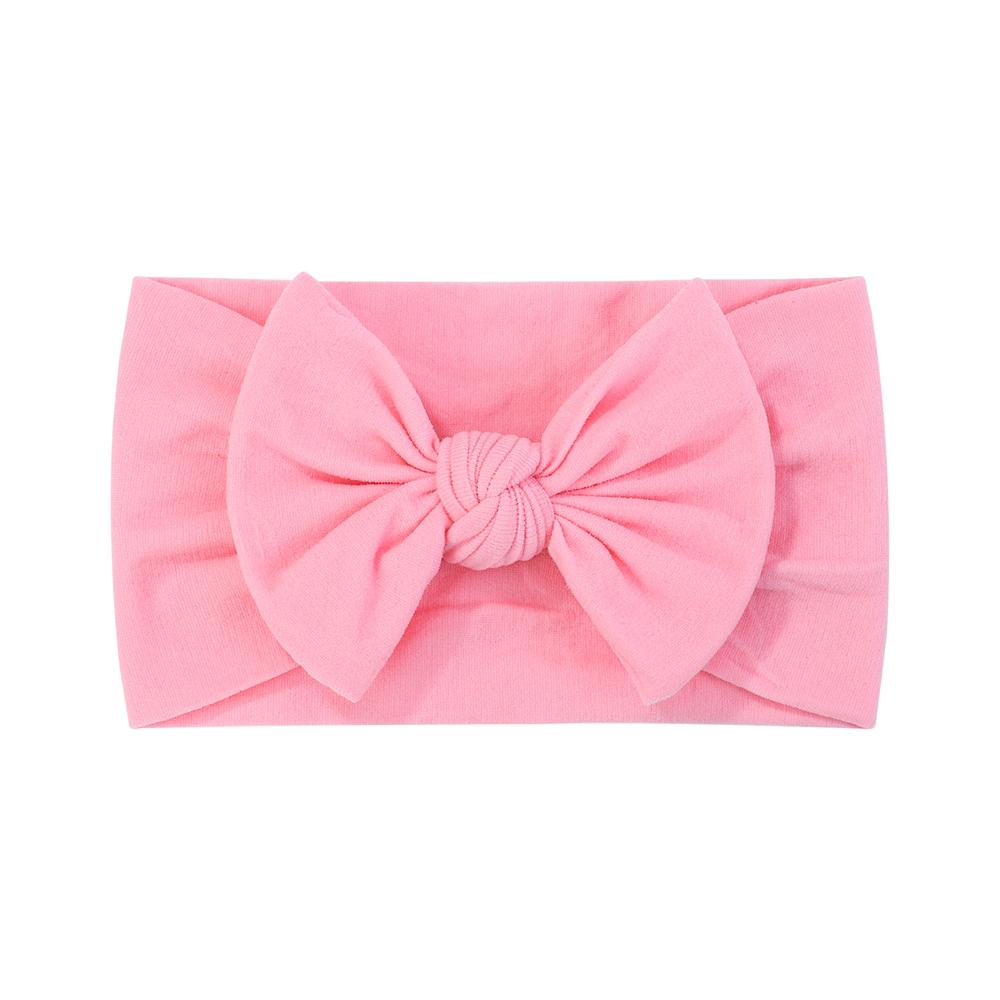 48 colors Baby Bowknot Hairband Broadside Headband Kids Girls Boutique Elastic Protect Turban Headwear Baby Hair Accessories
