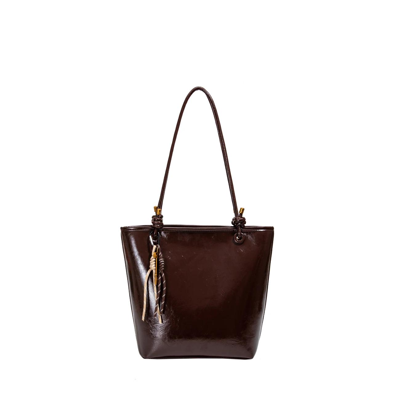 

Твердая полиуретановая высококачественная вместительная универсальная модная сумка на молнии, мягкая, простая, современная дизайнерская сумка-тоут