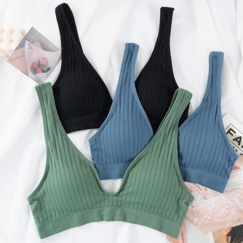 Lenjerie de sport pentru femei cu decolteu adânc în V, inel fără oțel, alergare, fitness, yoga, sutiene, maiuri căptușite, vestă, bralette, crop top sutien