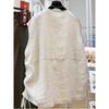 2026 Women's Spring/Summer Layered Pure Linen Vest Shawl - High-End Sleeveless Jacket