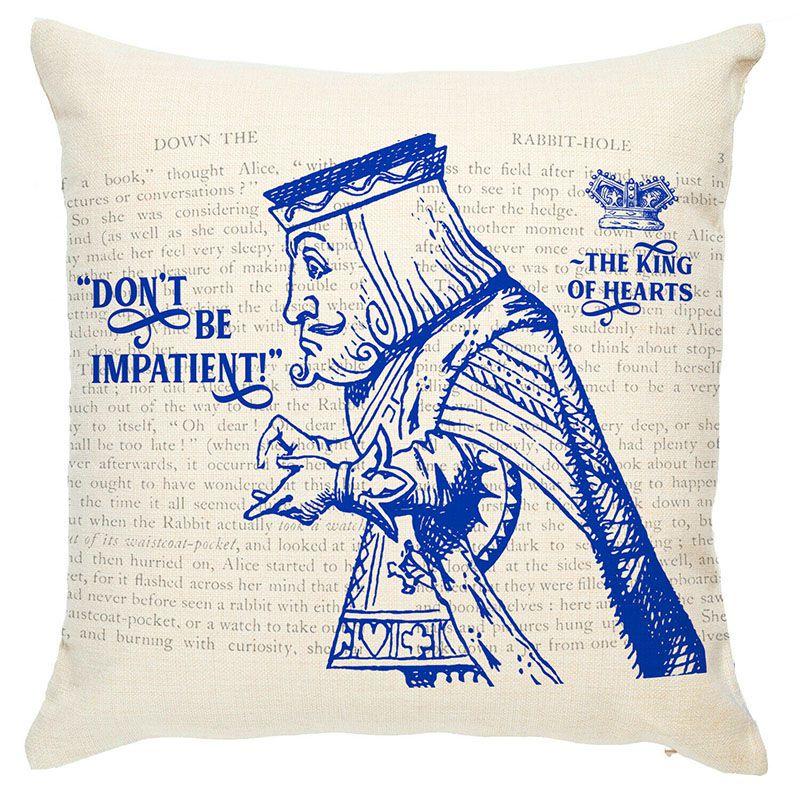 Elegant Alice In Wonderland Cushion Mad Hatter Pillow Perfect For Christmas Gift And Home Decoration