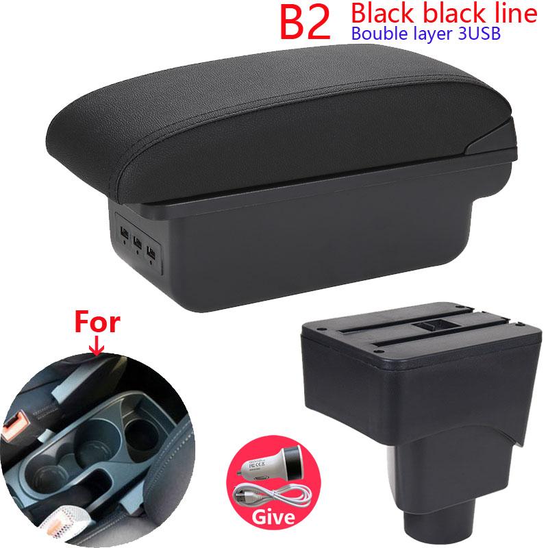 For FORD EcoSport Armrest Box For Ford EcoSport 2013-2018 Car  Armrest Interior Details Retrofit Car Accessories Storage Box