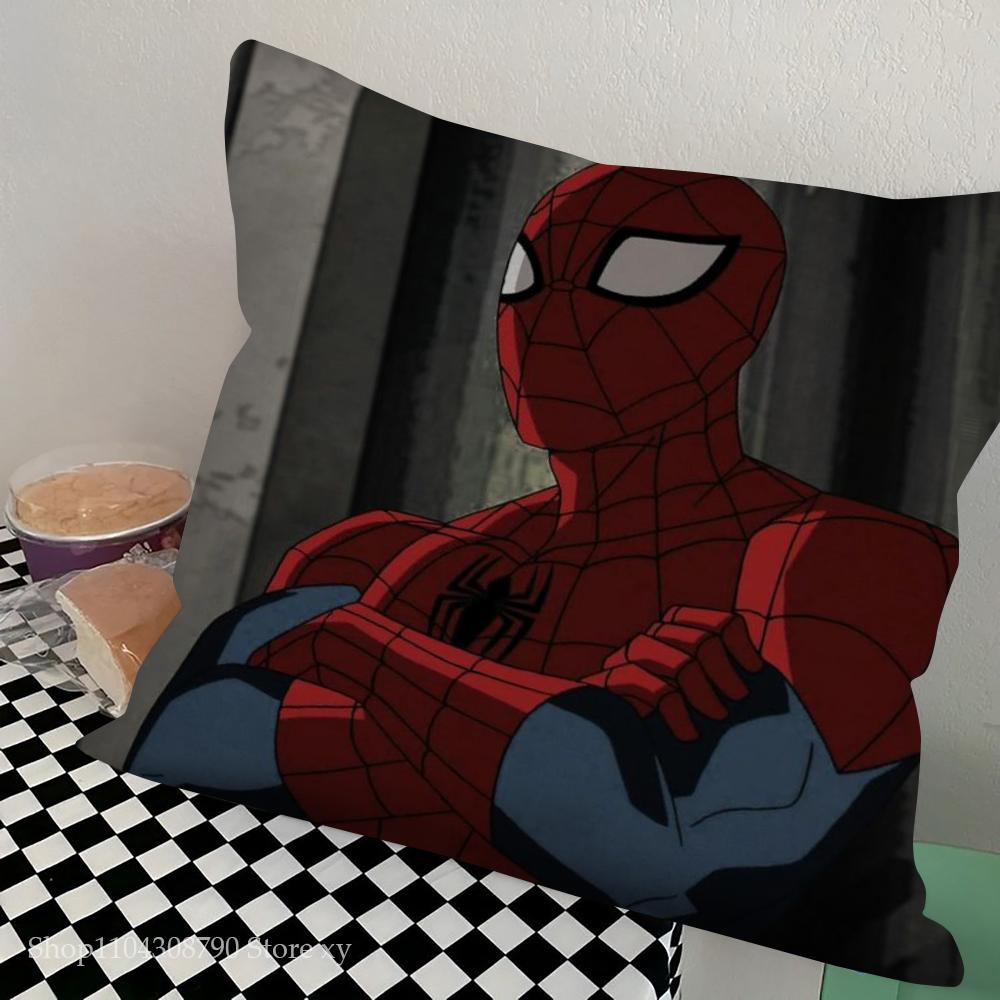1pc Spidermans Pillow Case Square Bedroom Sofa Leisure Comfort Cushion Car Living Room Home Decoration