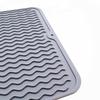 40 X 30 Cm Silicone Dish Drying Mat Rectangle Dish Draining Mat Dish Drying Pad Dish Rack Mat for Kitchen Counter