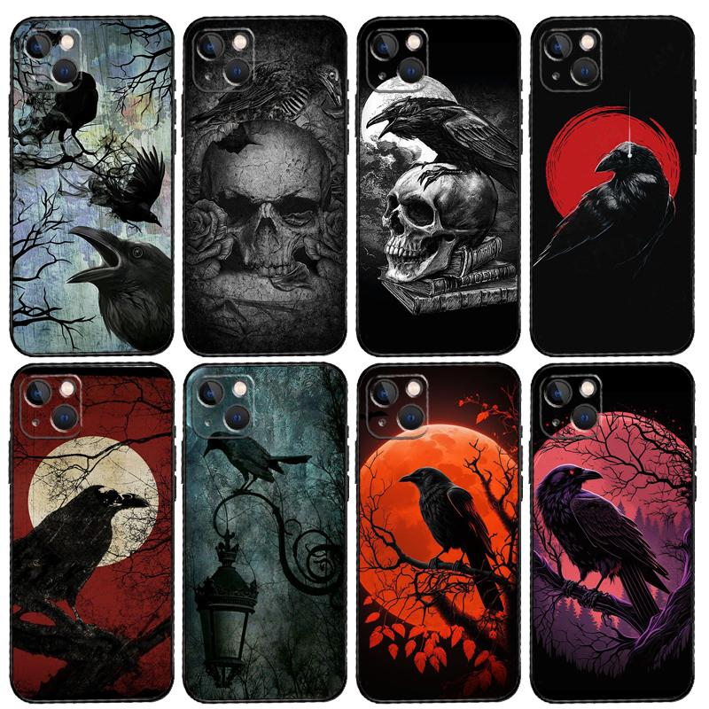 Gothischer Raben-Case für Honor Magic 8 7 6 5 Pro 400 200 50 70 90 Lite X8c X8b X9a X9b X9c X9d Win RT Hülle
