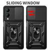 Slide Lens Armor Funda For Vivo Y17S 4G Case for Vivo Y17S 4G Global Case Magnetic Ring Stand Holder Cover Shockproof Back Capa