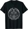 Odins Raven Huginn and Muninn Thor Hammer Norse Myth Runes TShirt 100 Cotton ONeck Summer Short Sleeve Casual Mens Tshirt