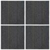 Modular Carpet Tile in Medium Grey with Stripes 50 x 50 cm 4 pcs