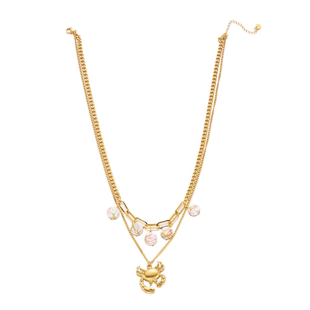 Bohemian Beach Inspired Stainless Steel Pendant Necklace With Shell And Sun Design For Women