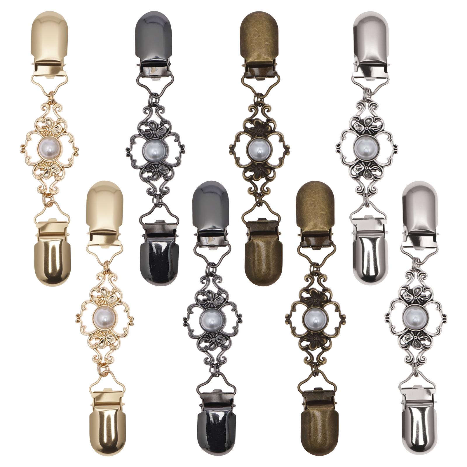 

8Pcs Cinch Clips Vintage Dress Clips Fit Shawl Sweater Waist Cincher Clip Pant Waist Tightener Clothes Clip to Tighten Dress