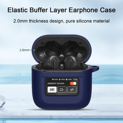 Bluetooth-compatible Earbud Silicone Case for AirPods Shockproof Wireless Earphone Charging Case Cover with Screen Headphone Protective Shell Sleeve