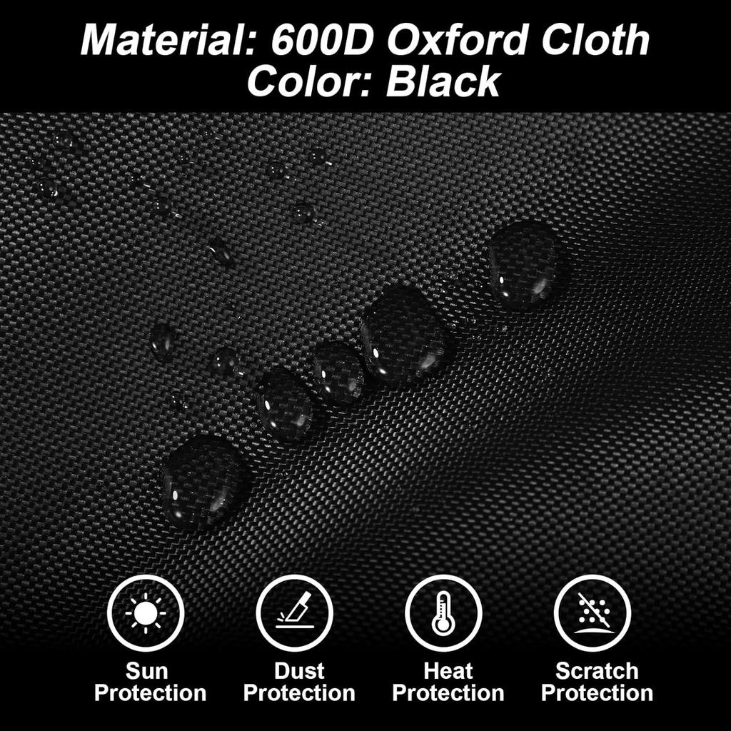 Utility Jet Sled Cover, 57.09x27.56x7.87in 600D Oxford Cloth Ice Fishing Jet Sled Cover Waterproof Sun-Protection Deer Sled Travel Cover for Outdoor