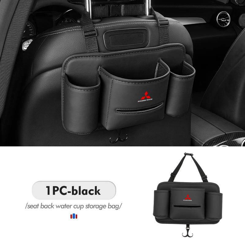 

Car Seat Back Storage Bag Handbag Hook Water Cup Holder Interior Accessories For Mitsubishi Outlander Lancer L200 ASX Pajero