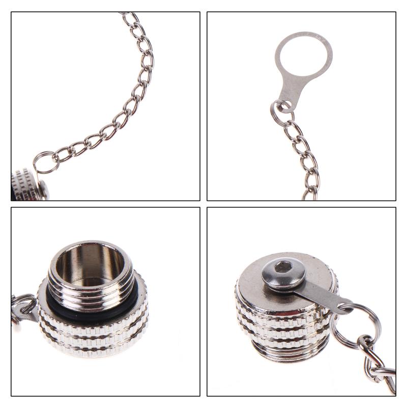 M12 Connector Dust Cover Rust Resistant Metal Waterproof Inner Outer Thread Cap for Telecommunication Tower Wiring