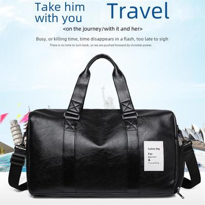 Men's Large Travel Bag with Wet/Dry Separation & Shoe Compartment - Versatile Gym and Handheld Bag
