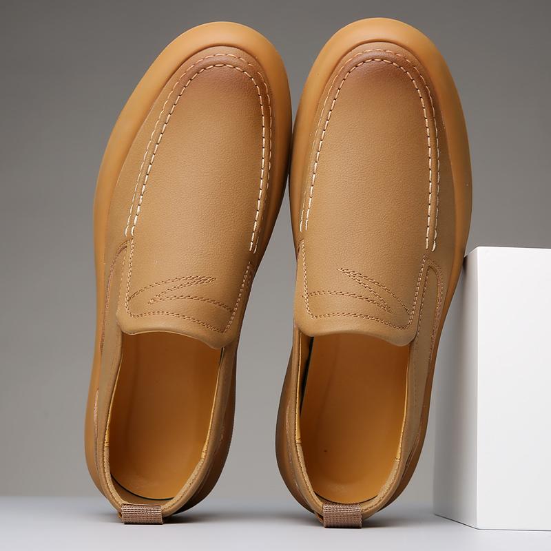 Fashion Lightweight Man Walking Flat Fashion New Mocasines Crocodile Pattern Mens Loafers Leather Classic Casual Shoes Men Slip-On Shoes
