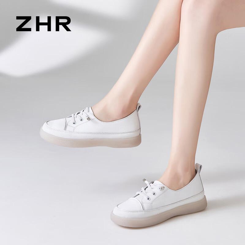 ZHR Women s Leather Slip-On Casual Shoes 36