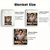 1Pc Brunomars Print Flannel Blanket, High quality Comfortable for All Seasons, Warmth and Comfort, Perfect for Christmas Gifts