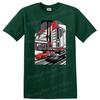 Car Racing Art Graphic T Shirt Urban City Scene High Octane Graphic Tee