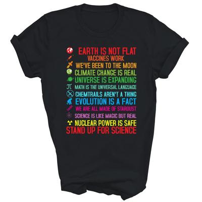 Erde nicht flach Impfstoffe wirken Klimawandel Unisex Shirt Geschenk