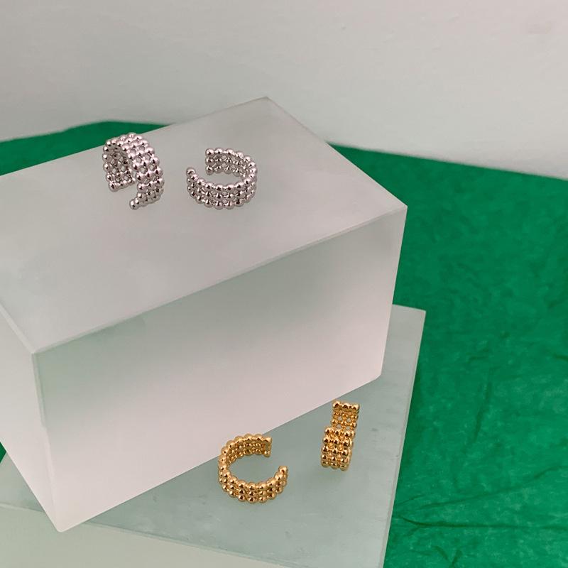 Round Beads Without Ear Piercings, Ear Clips For Women, Minimalist Personalized Multi-Layer Earrings, Internet Celebrity Live Broadcast Sources