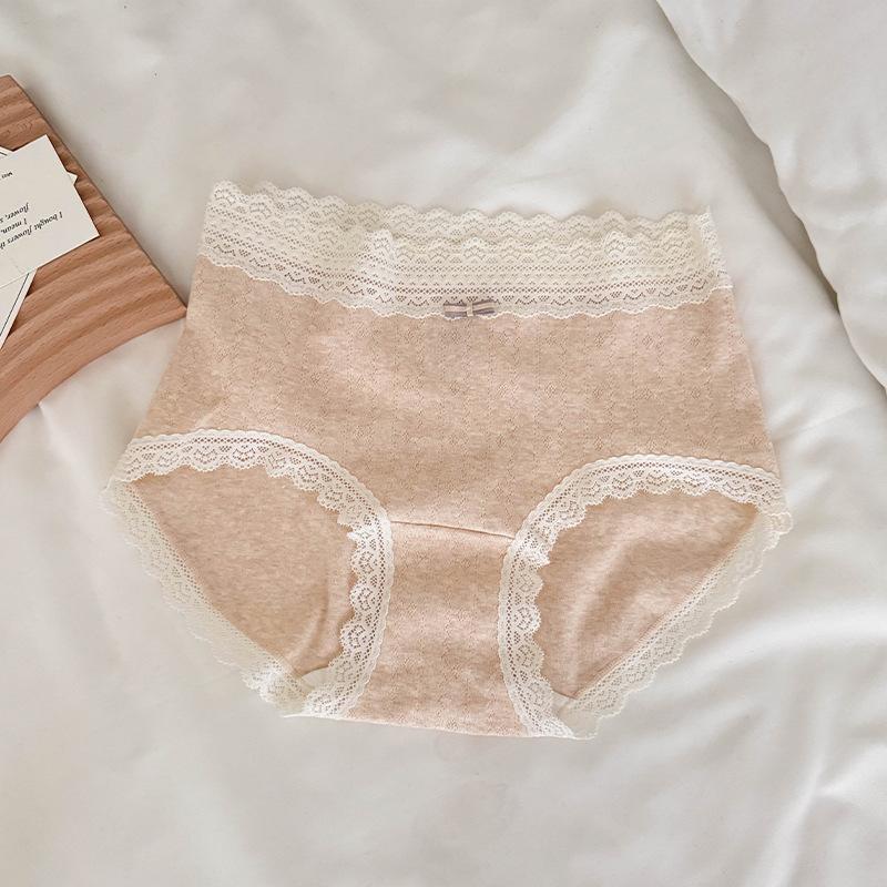 Women's Summer Thin New Lace Edge Cotton Antibacterial Crotch Triangle Briefs