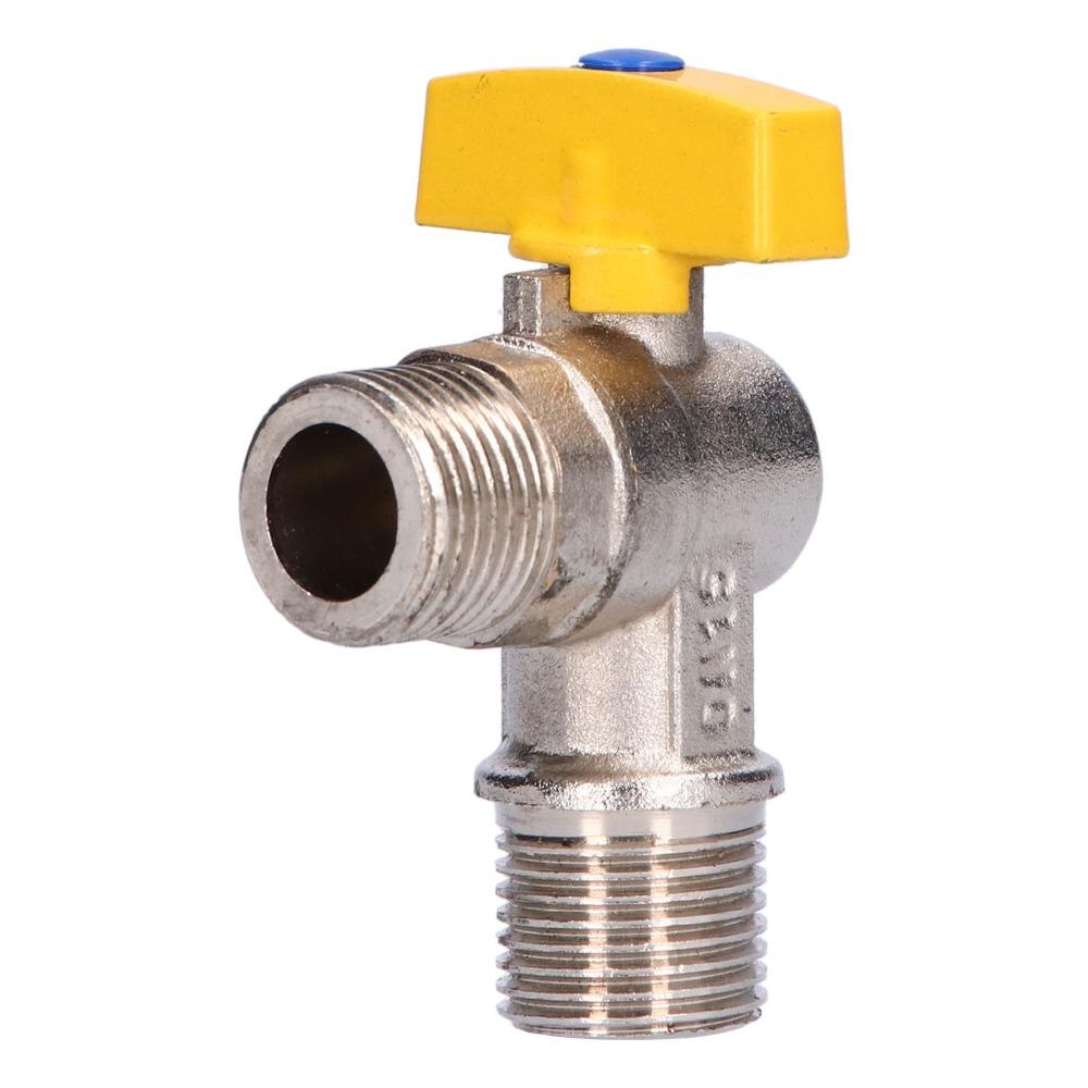 Brass Gas Angle Valve G1/2 Male Thread Elbow Valve Durable Shut Off Valve Coal Gas