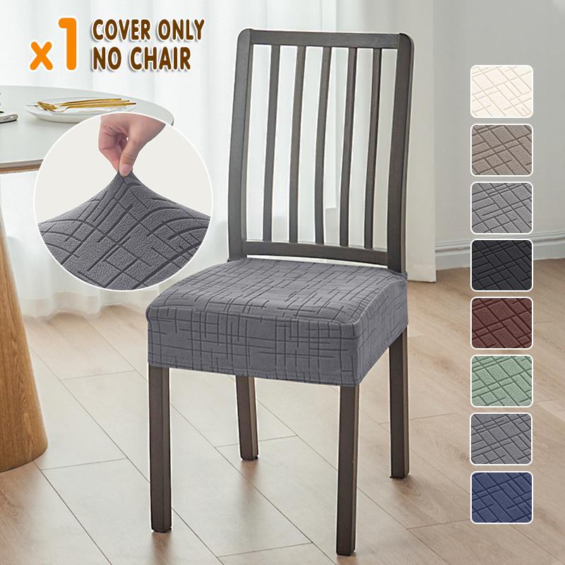 1/4pcs Nordic Dining Chair Seat Covers Anti-dirty Stretch Chair Cushion Covers Non-Slip Seat Slipcover for Hotel Restraurant