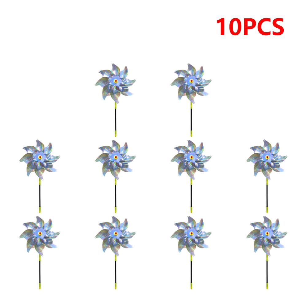 Garden Reflective Windmills Fruit Decoration Bird Repellent Children Kids Easy Installation for Outdoor Garden Lawn Yard