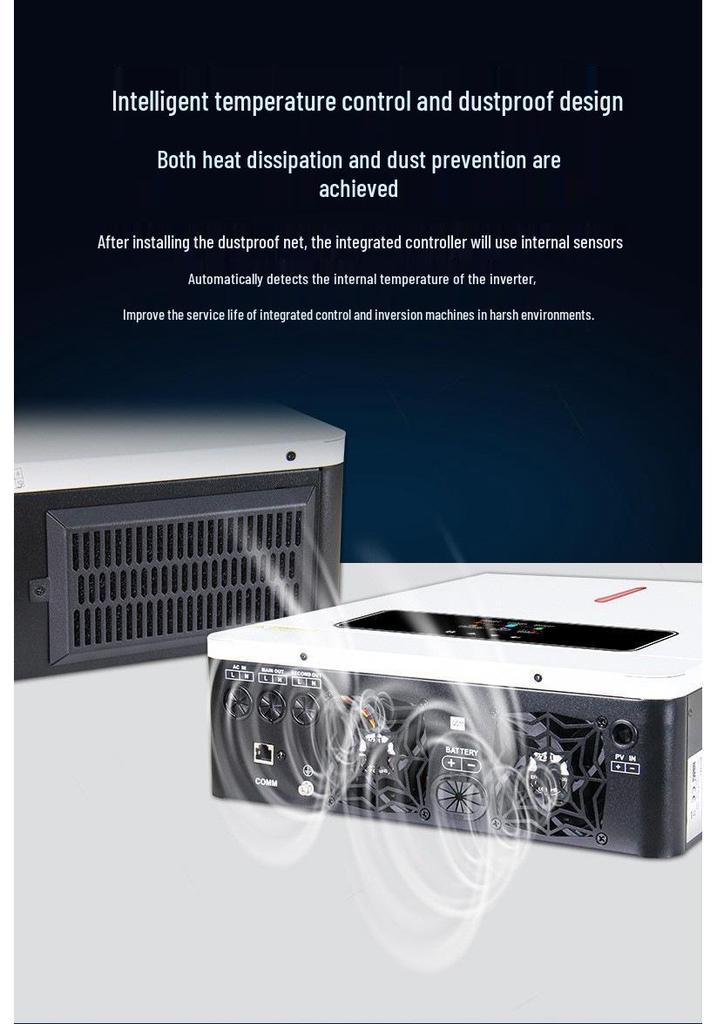 4200W Hybrid Solar Inverter with 120A MPPT, WiFi, and 24V Lithium Battery Support