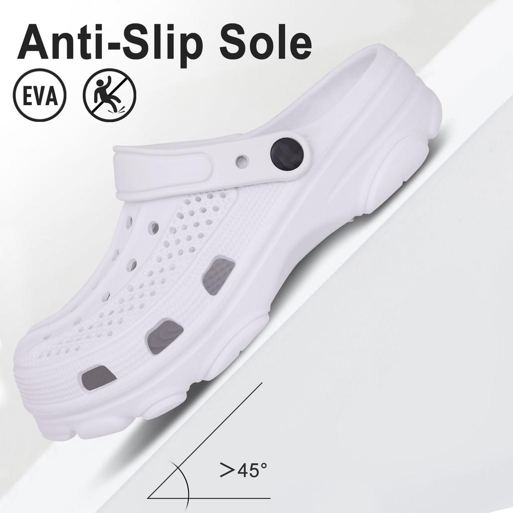 Fashion Crestar Women New Clogs Sandals Summer Fashion Anti-slip Outdoor Beach Slippers Men Waterproof Garden Shoes EVA House Slippers