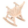 1:12 Miniature Rocking Chair Cute Wood Rocker Furniture Toy   Accessories