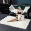 Nordic Style Plush Living Room Carpet - Cute Full Coverage Imitation Wool Rug for Bedroom & Sofa Area.