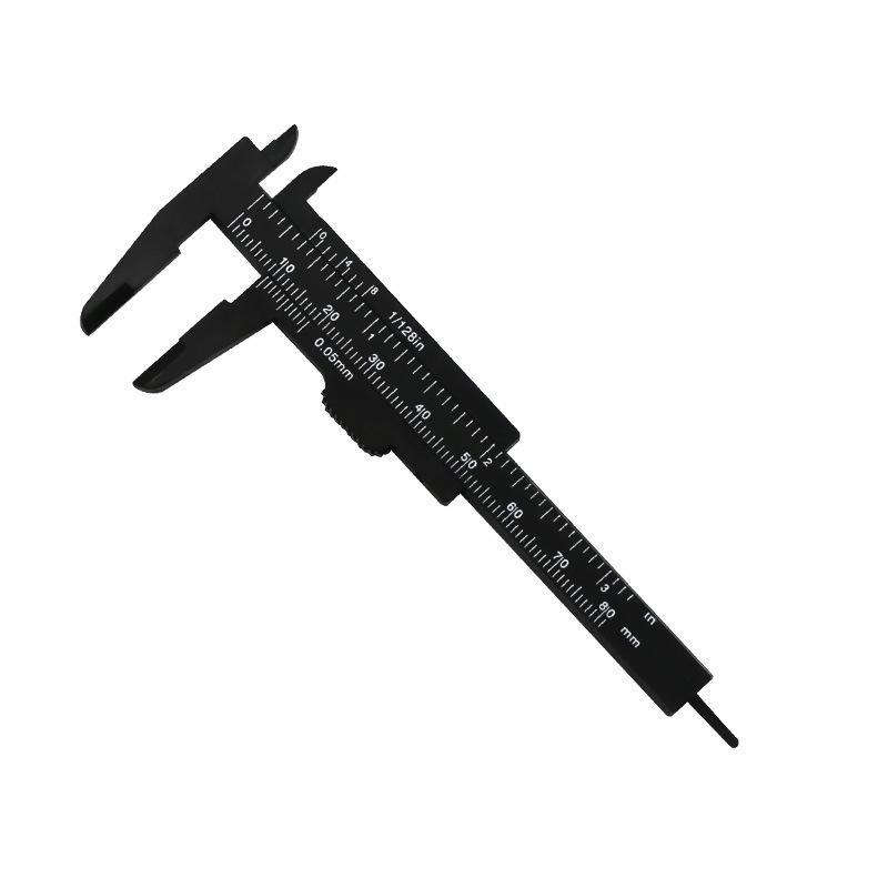 0-80mm Double Scale Vernier Caliper Plastic Wenge Student Measuring Tool