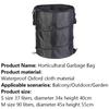 Outdoor Portable Trash Can With Clip Collapsible Waterproof With Carrying Handle