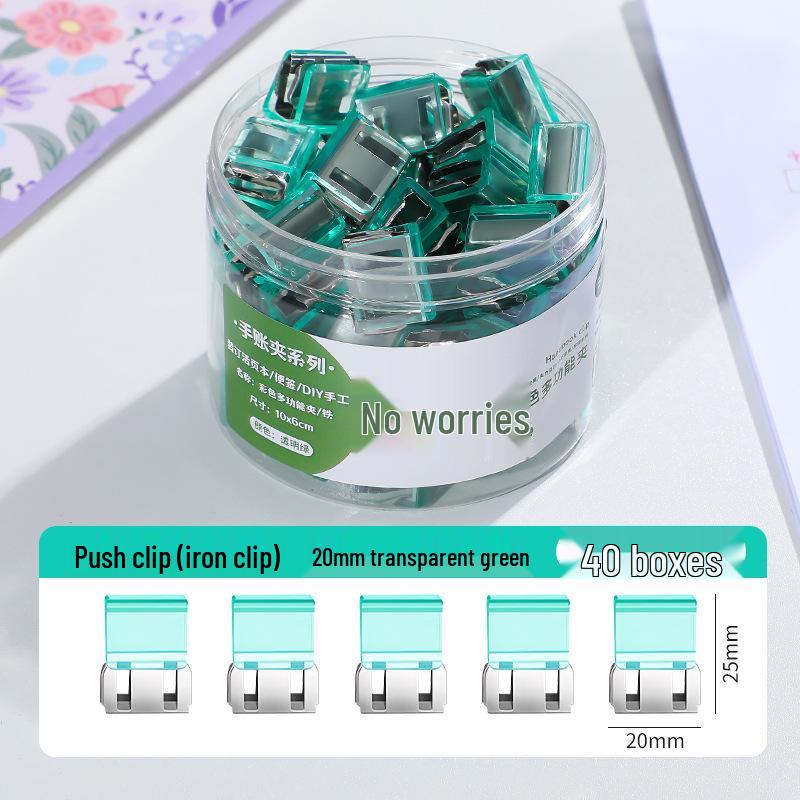 Creative Smooth Metal Book Binding Corner Clip Organizer