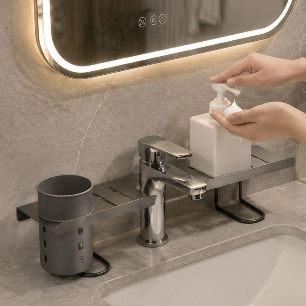 Water Drainage Bathroom Storage Rack Hollow Out Kitchen Sink Shelf Over Sink Shelf for Kitchen