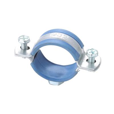1 Stück Befestigungsmaterial Runde Schlauchschelle Mutter Ring Rohrverschraubung Aufhängungsrohrhalter Kohlenstoffstahl Gummi PPR/PVC