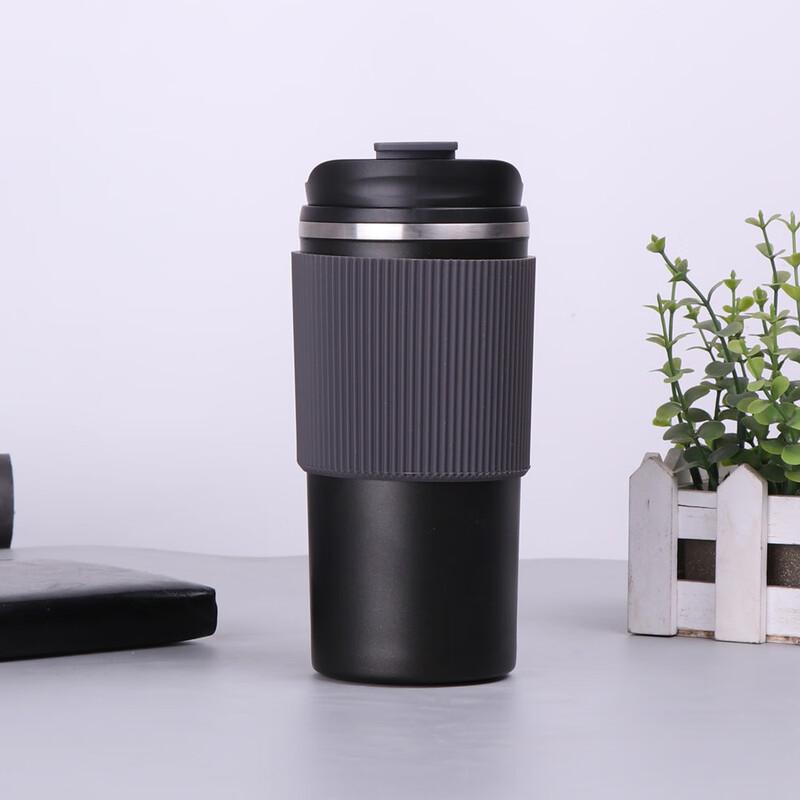 ZISIZ Stainless Steel Silicone Insulated Coffee Mug