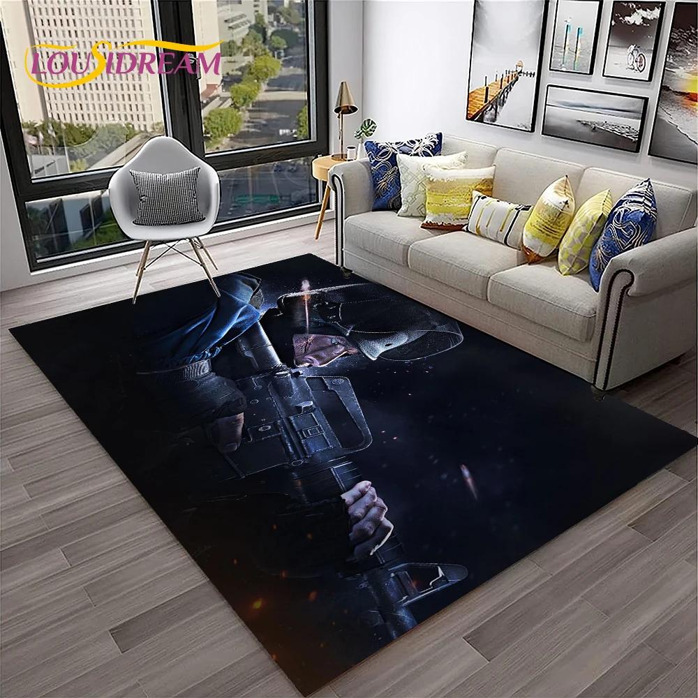 3D CS GO Game,Counter Strike Gamer Carpet Rug for Home Living Room Bedroom Sofa Doormat Decor,kids Area Rug Non-slip Floor Mat