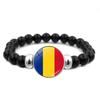 287 Länder Nationalflagge Druckknopf Elastisches Band Perlen Länderflagge Unabhängigkeitstag Perlen Schmuck Perlenarmband