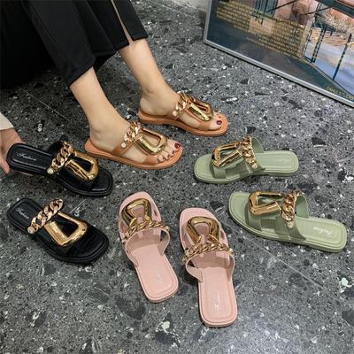 Women Slippers  Summer Slides Open Toe Flat Casual Shoes Leisure Sandal Female Slippers Ladies Fashion Slippers